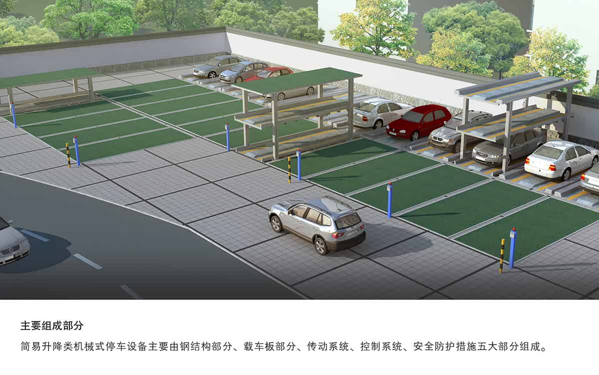立體停車庫09PJS2D1正一負(fù)一地坑簡易升降機(jī)械立體停車主要組成部分.jpg