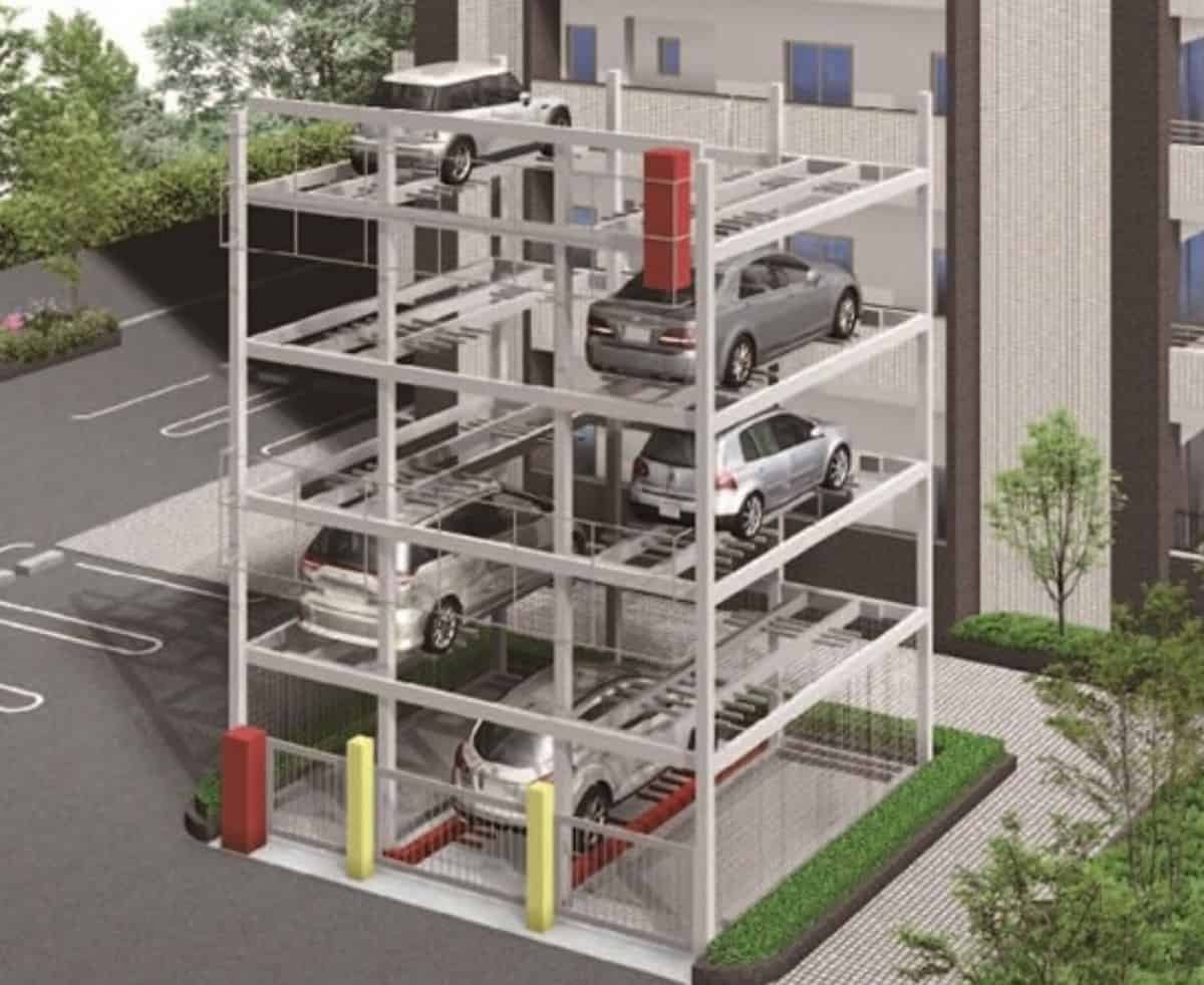 立體停車庫梳齒交換升降橫移自動停車