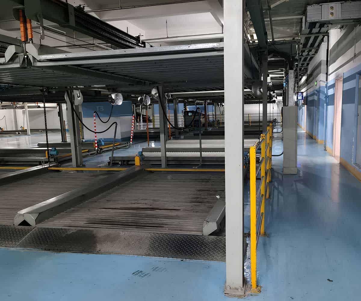 成華上下兩層機(jī)械式停車設(shè)備的空間利用率與停車效率